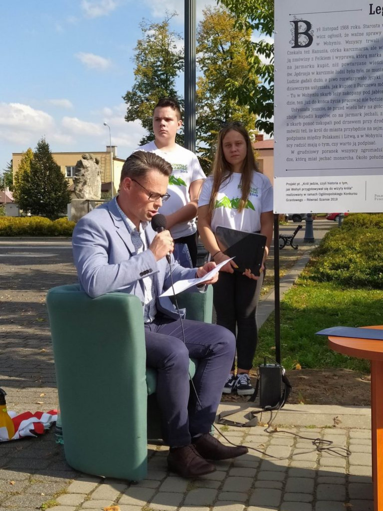 Odsłonięcie tablicy z legendą w Wohyniu