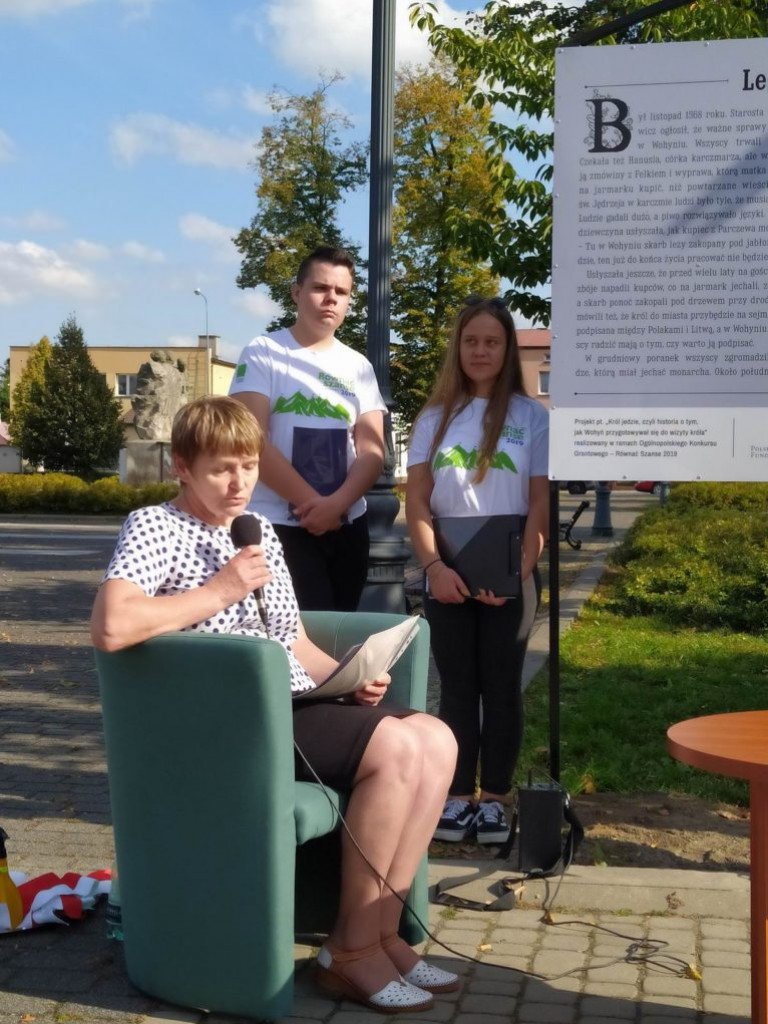 Odsłonięcie tablicy z legendą w Wohyniu