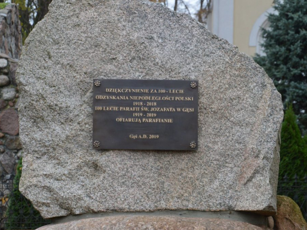 Święty Jozafat Kuncewicz i parafia w Gęsi