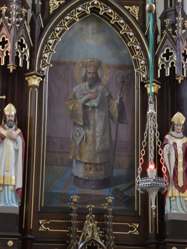 Święty Jozafat Kuncewicz i parafia w Gęsi