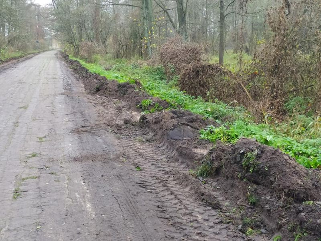 Remont drogi w Turowie