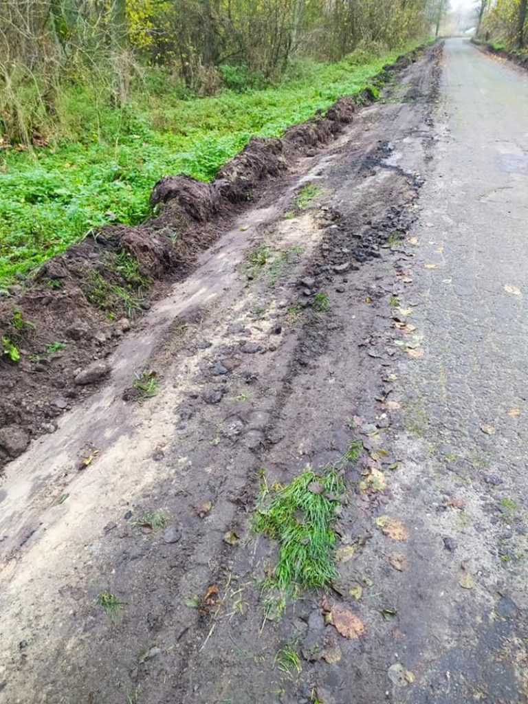 Remont drogi w Turowie