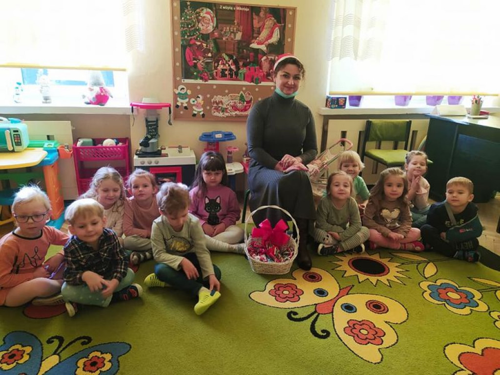 Mikołajki i wizyta pani wójt w przedszkolu w Kąkolewnicy
