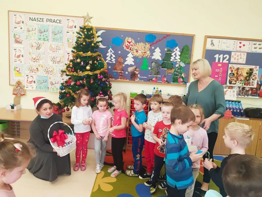 Mikołajki i wizyta pani wójt w przedszkolu w Kąkolewnicy
