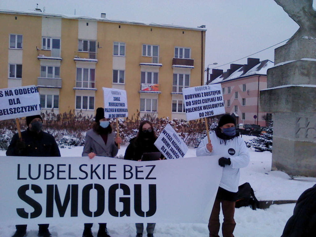 Pikieta na Placu Potockiego