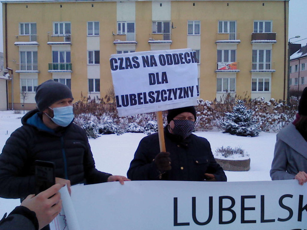 Pikieta na Placu Potockiego