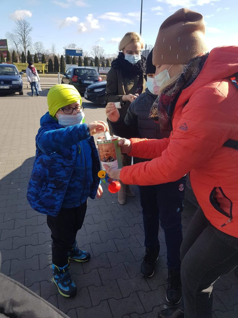 Podziękowanie za udział w kweście na operację Antosi Bober