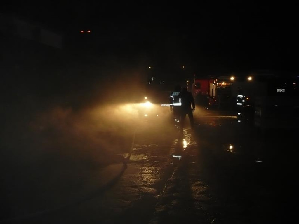 Pożar warsztatu w Komarówce Podlaskiej