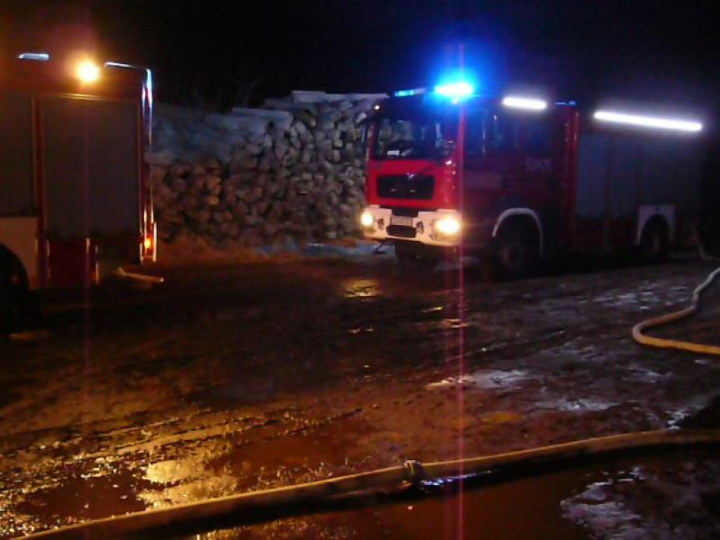 Pożar warsztatu w Komarówce Podlaskiej