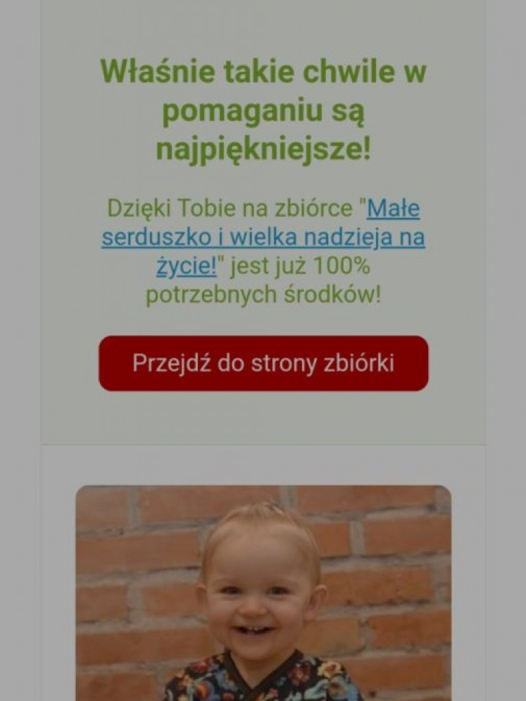 Zbiórka pieniędzy na operację Antosi Bober zakończona sukcesem!