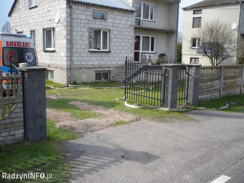 Pożar domu w Komarówce Podlaskiej