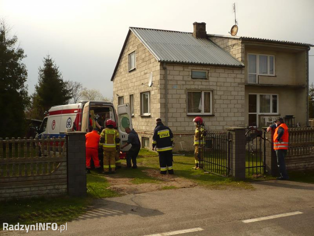 Pożar domu w Komarówce Podlaskiej