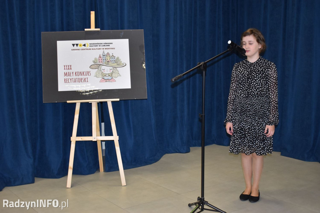 Eliminacje konkursu recytatorskiego w Wohyniu