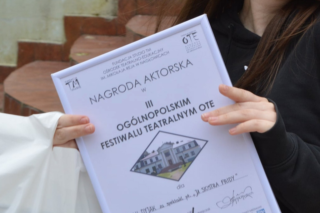 Natalia Dyjak nagrodzona na festiwalu teatralnym