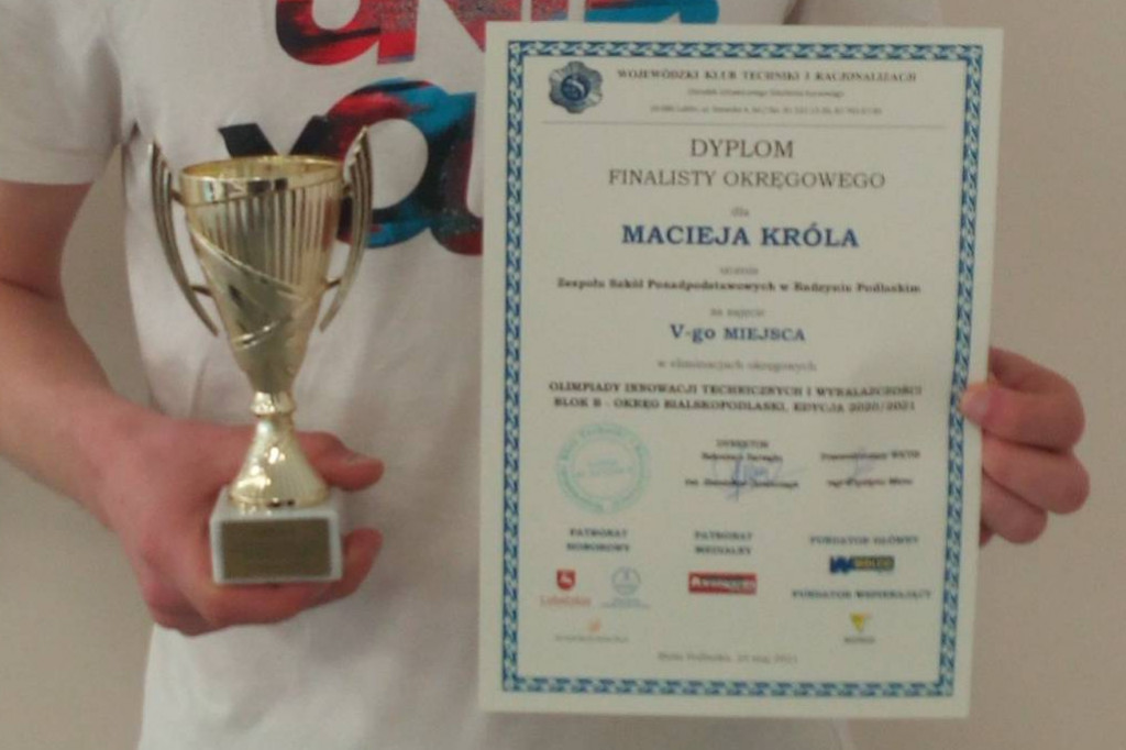 Uczeń ZSP na olimpiadzie wynalazczości