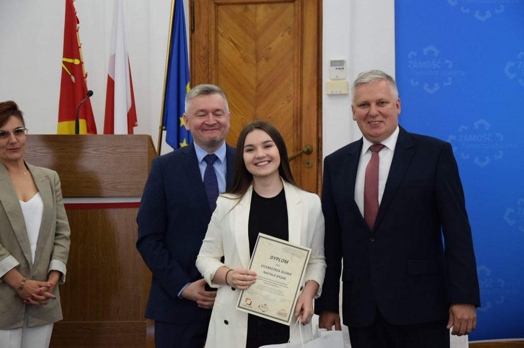 Natalia Dyjak nagrodzona w Zamościu
