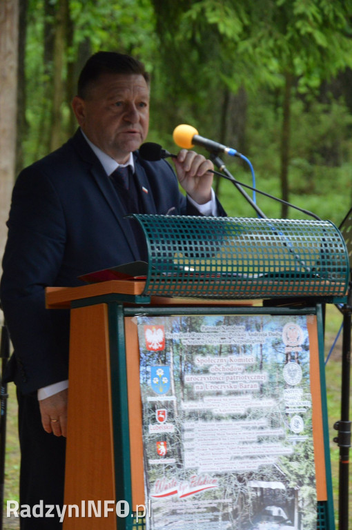 Uroczystości w lesie Baran