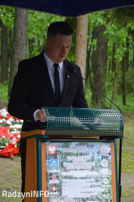Uroczystości w lesie Baran