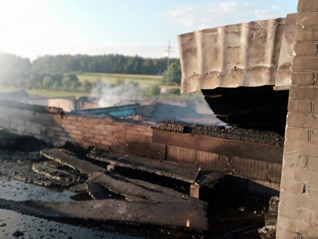 Pożar w Brzozowicy Małej