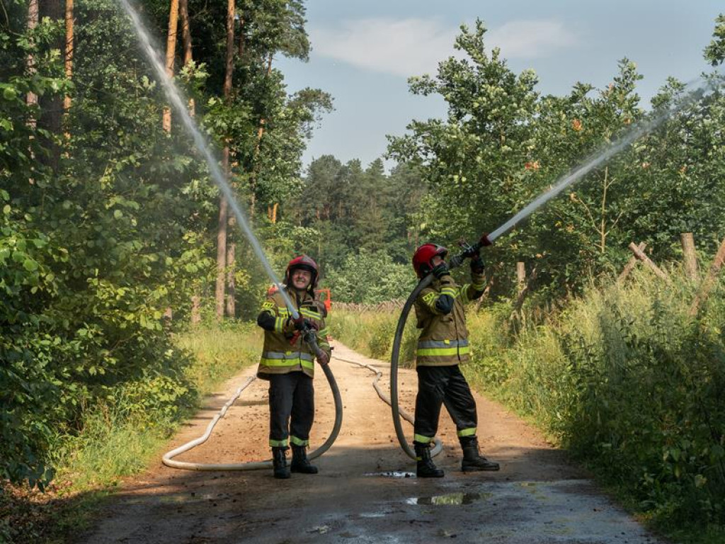 Ćwiczenia strażaków