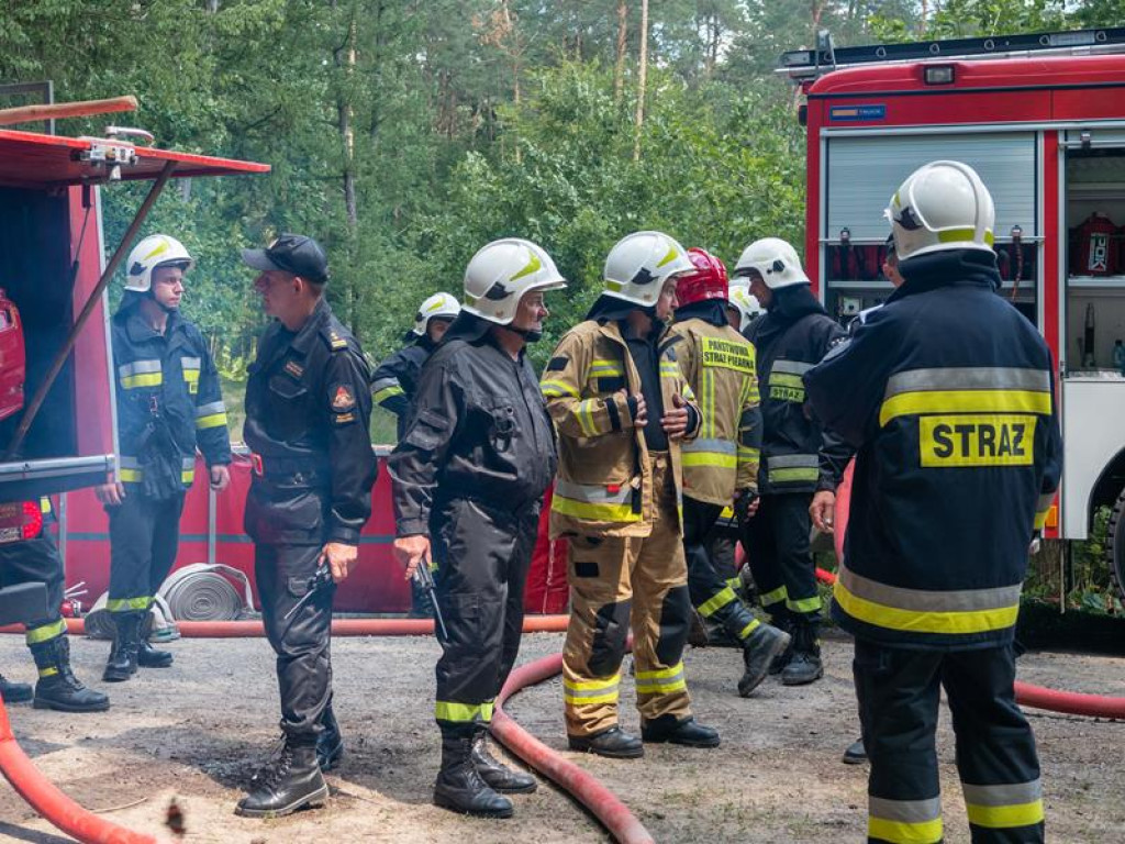 Ćwiczenia strażaków