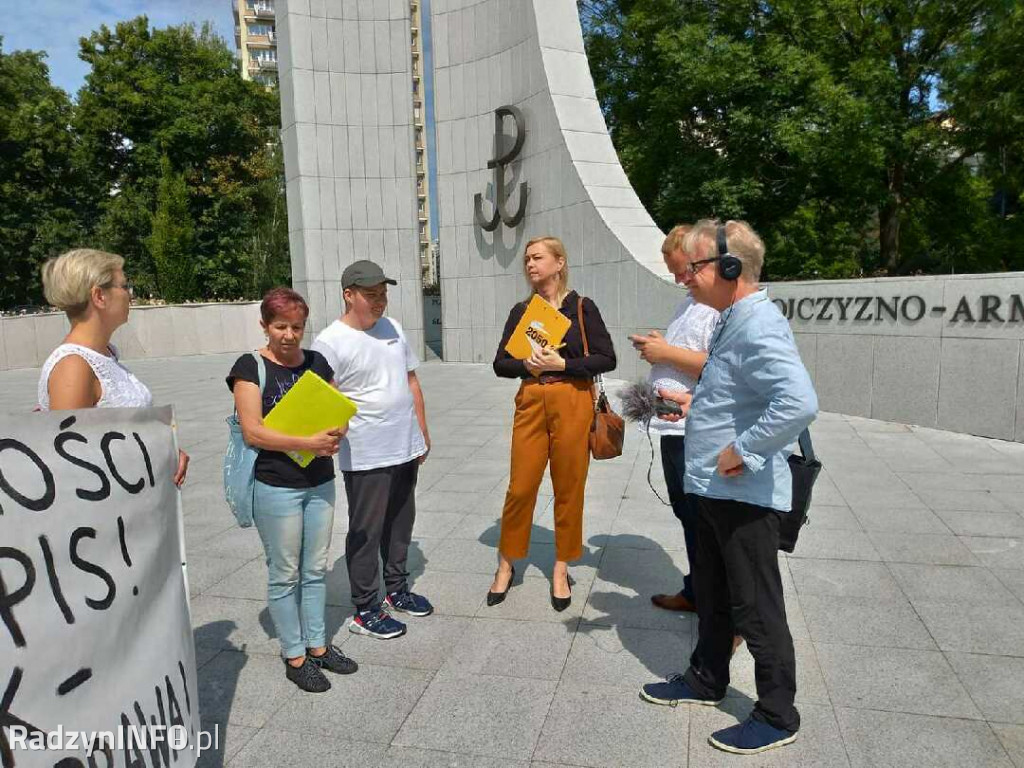 Protest Marii Jolanty Kosidło w Warszawie