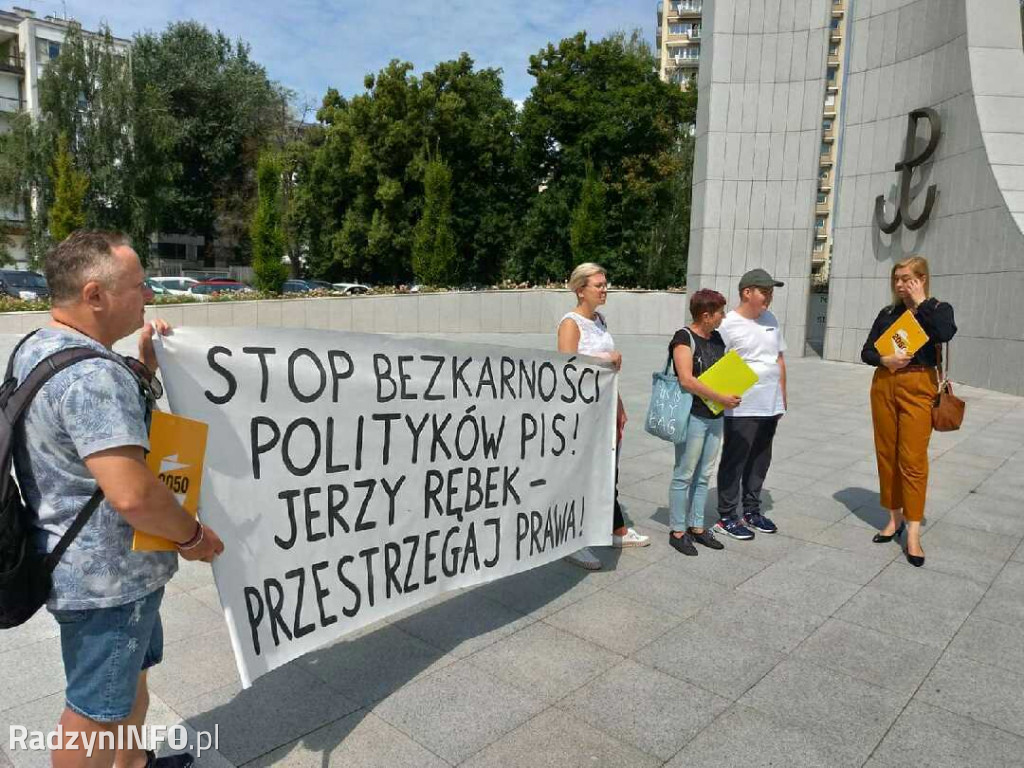 Protest Marii Jolanty Kosidło w Warszawie