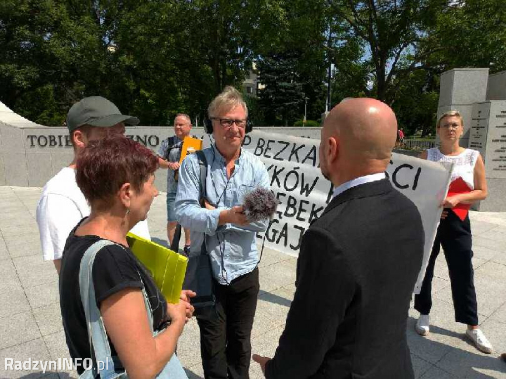 Protest Marii Jolanty Kosidło w Warszawie