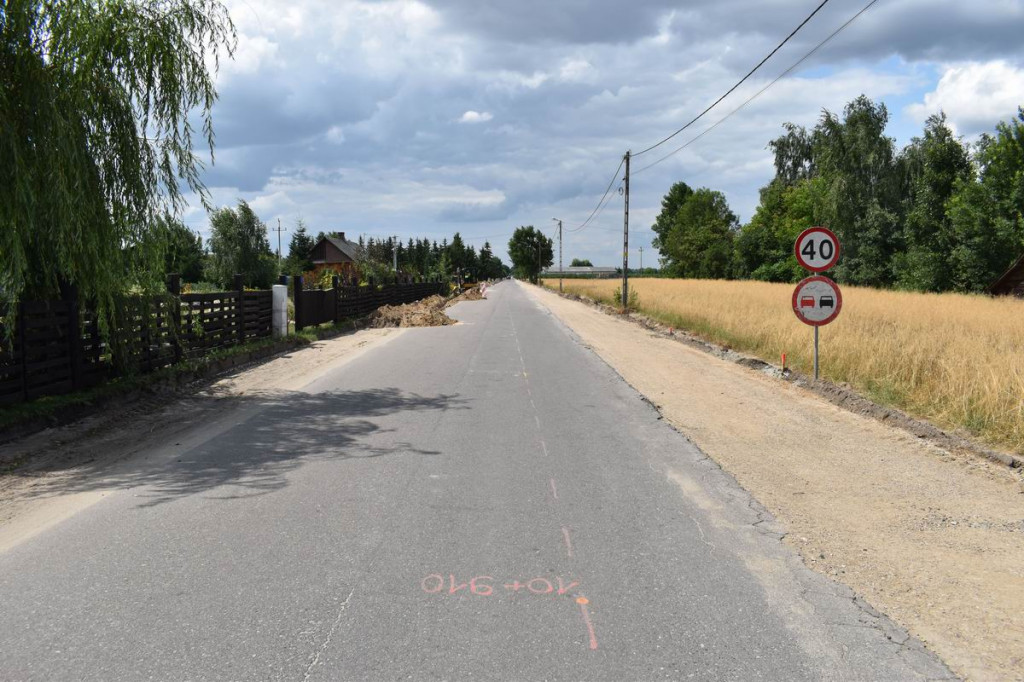 Przebudowa drogi Marynin-Wohyń