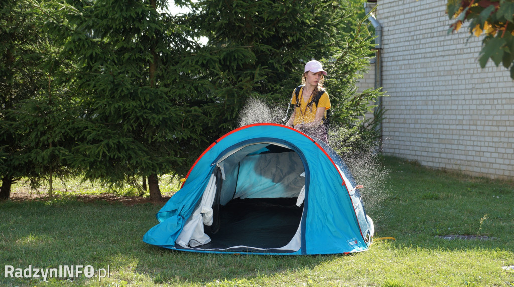 Przybycie pielgrzymów do Radzynia