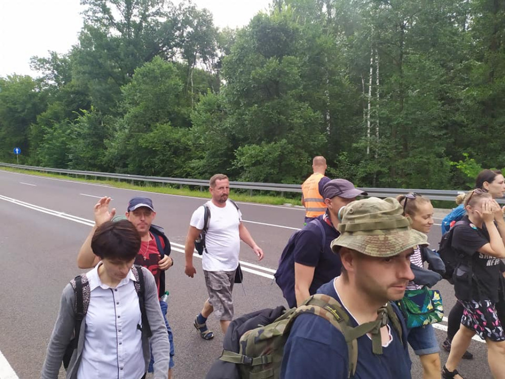 Piesza pielgrzymka na Jasną Górę - dzień 1. i 2.
