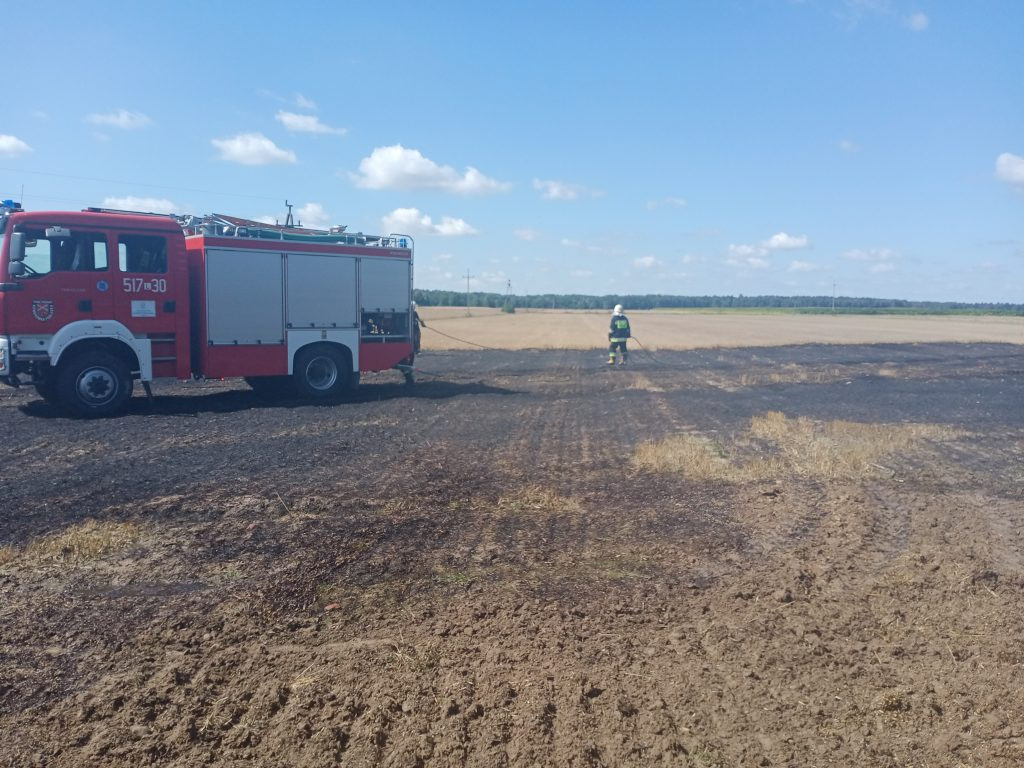 Trzy pożary pól w powiecie