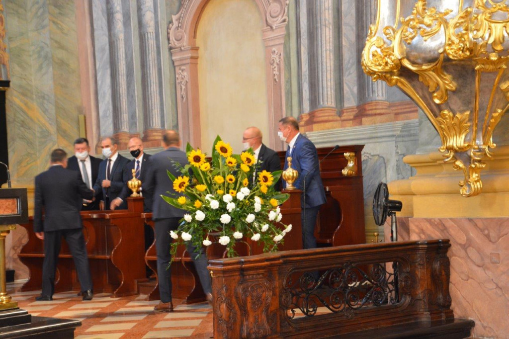 Przedstawiciele gminy Radzyń P. w Lublinie 15 VIII