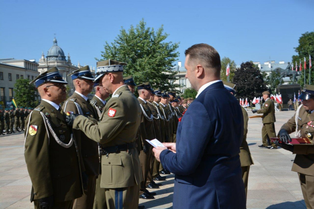 Przedstawiciele gminy Radzyń P. w Lublinie 15 VIII