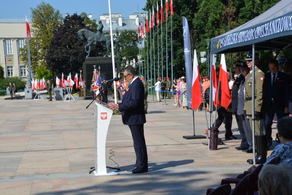 Przedstawiciele gminy Radzyń P. w Lublinie 15 VIII