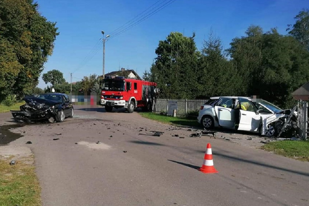 Wypadek w Brzozowicy Małej