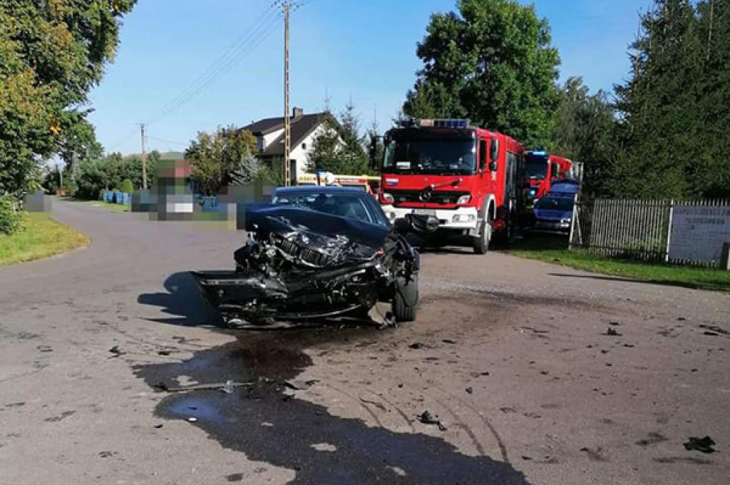 Wypadek w Brzozowicy Małej