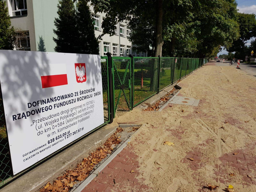 Przebudowa ul. Wojska Polskiego w Komarówce P.