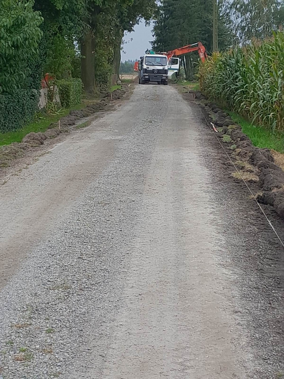 Przebudowy dróg w Zbulitowie Małym i Kuraszewie