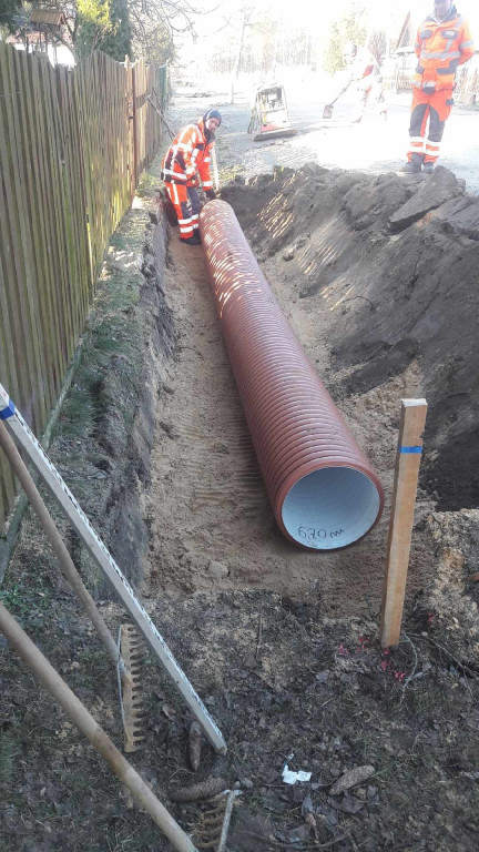 Przebudowa drogi w Brzozowicy Dużej