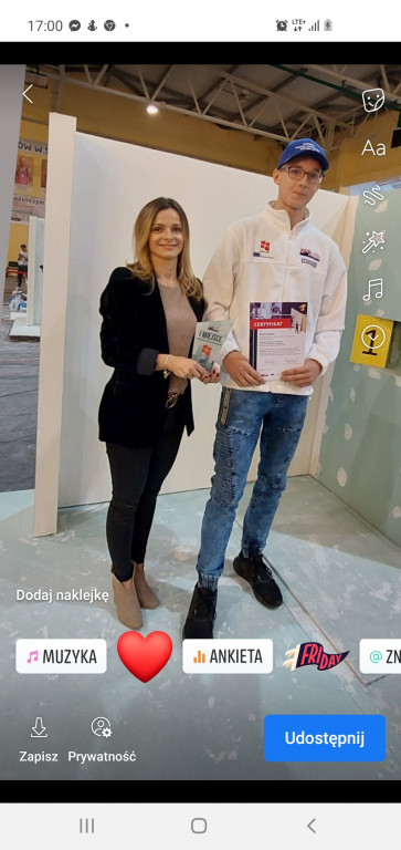 Zwycięstwo ucznia ZSP w konkursie budowlanym