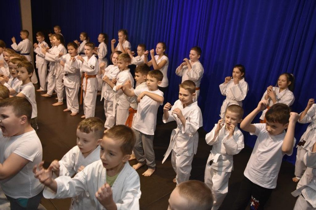 Egzamin z karate w Kąkolewnicy