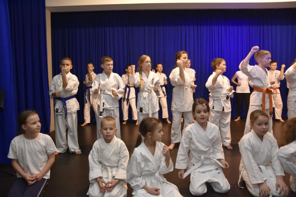 Egzamin z karate w Kąkolewnicy