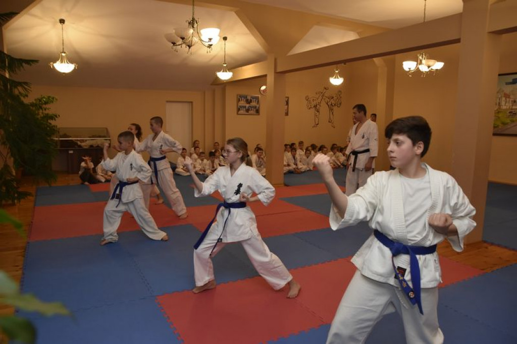 Egzamin z karate w Kąkolewnicy