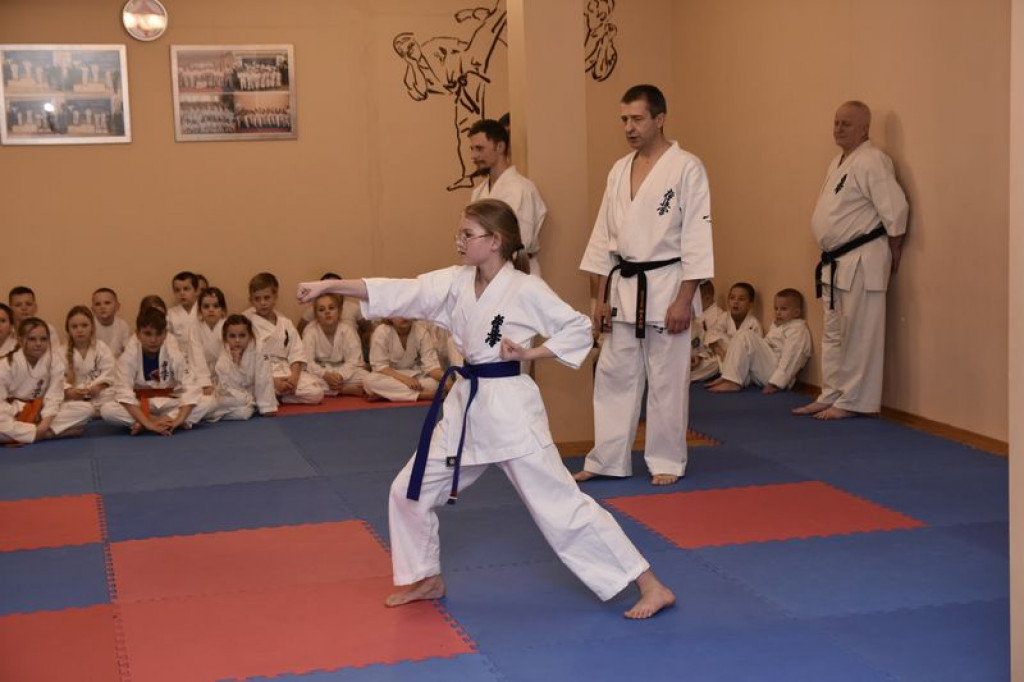 Egzamin z karate w Kąkolewnicy