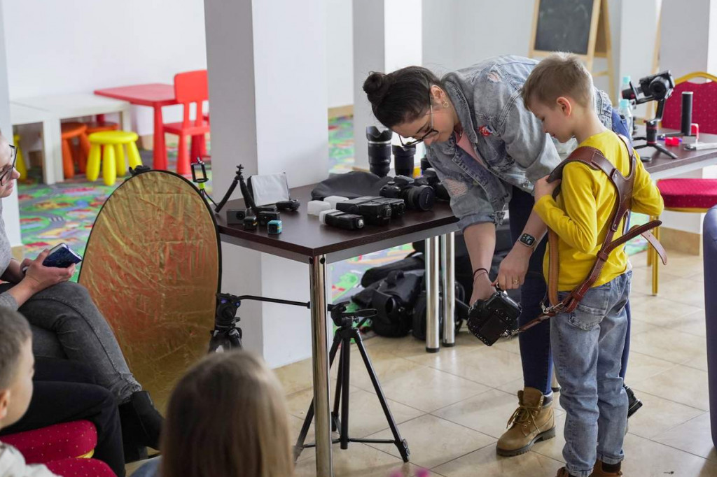 Warsztaty fotograficzne dla dzieci w Białej