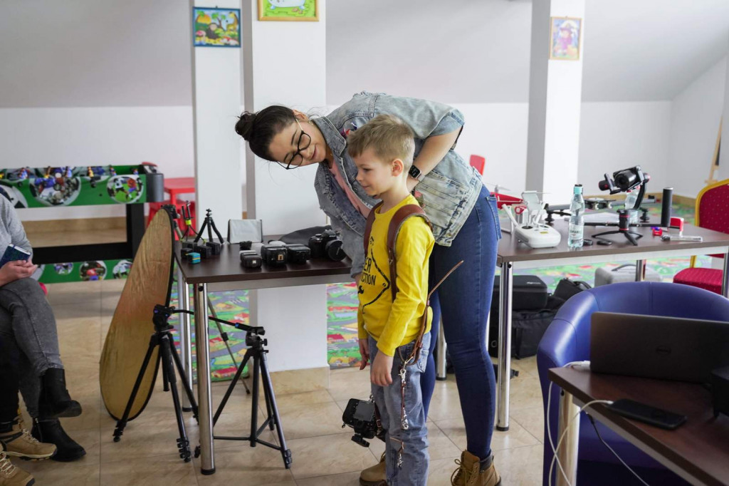 Warsztaty fotograficzne dla dzieci w Białej