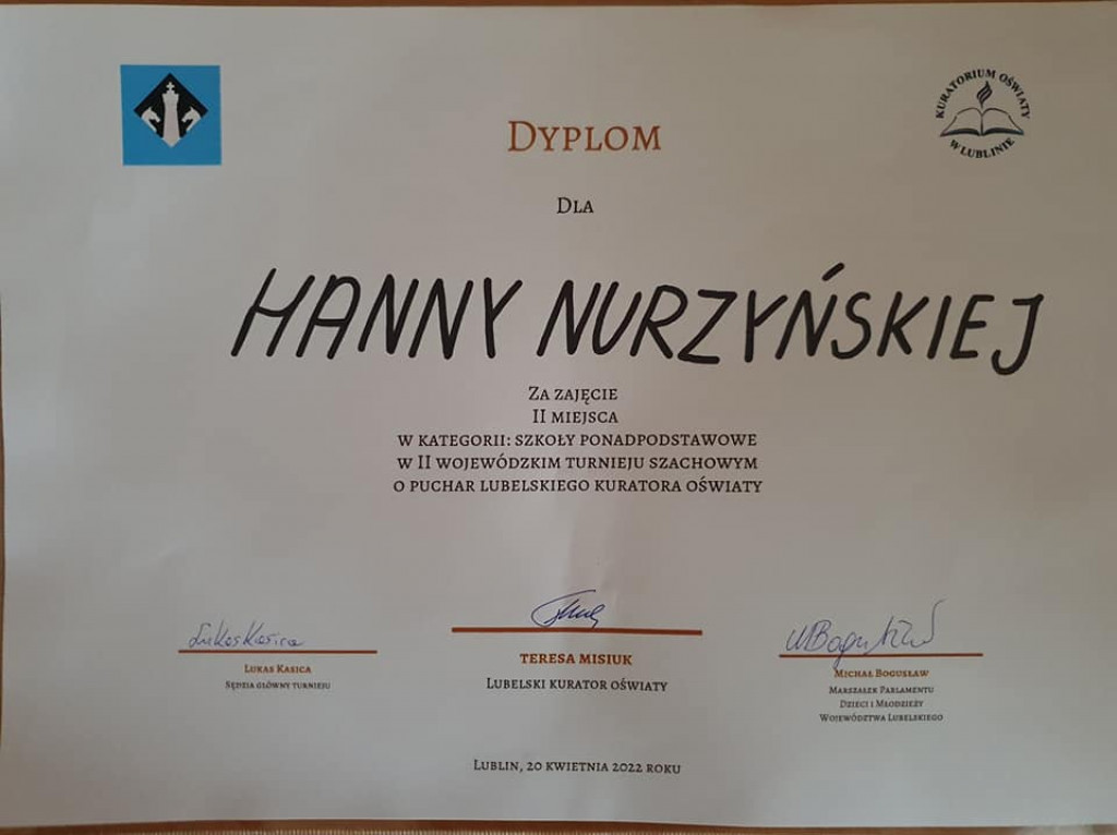 Sukces szachistów z Radzynia i Czemiernik