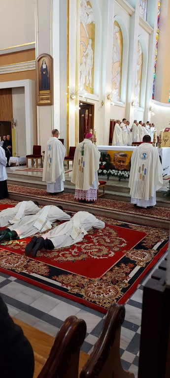 Przyjęcie święceń przez Pawła Janowskiego