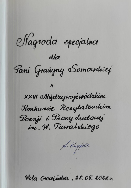 Recytatorzy z GOK w Ulanie na konkursie